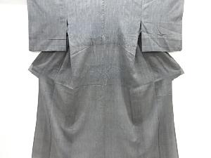 アンティーク　紗紬縞織り出し着物